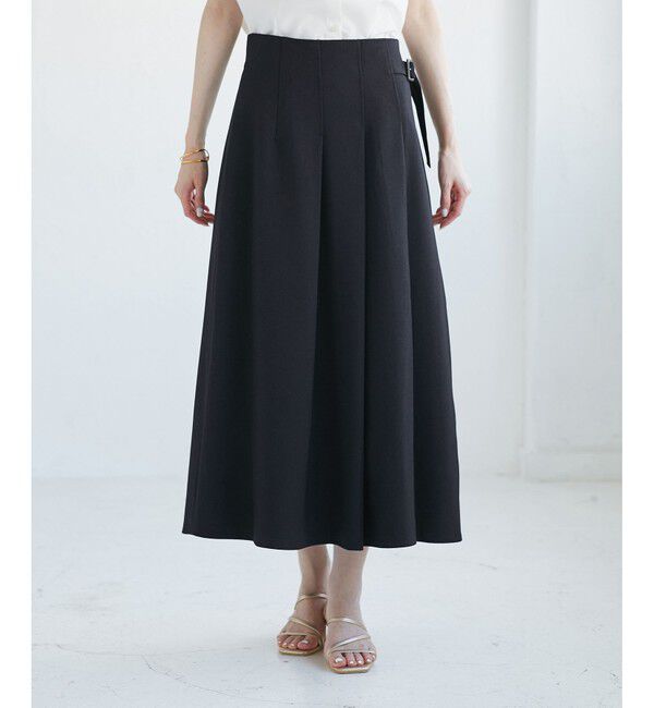 Rope&rsquo;Picnic「レディハンサムシリーズ ウールライクタックキルトスカート/セットアップ対応」|スカート|