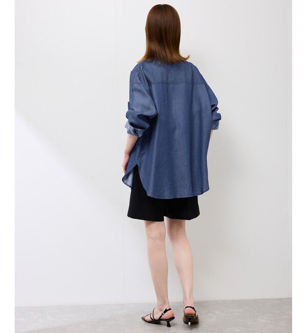 Rope&rsquo;Picnic「シャンブレーデニム調シャツ」|シャツ・ブラウス|