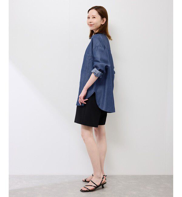 Rope&rsquo;Picnic「シャンブレーデニム調シャツ」|シャツ・ブラウス|