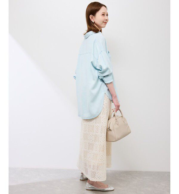 Rope&rsquo;Picnic「シャンブレーデニム調シャツ」|シャツ・ブラウス|