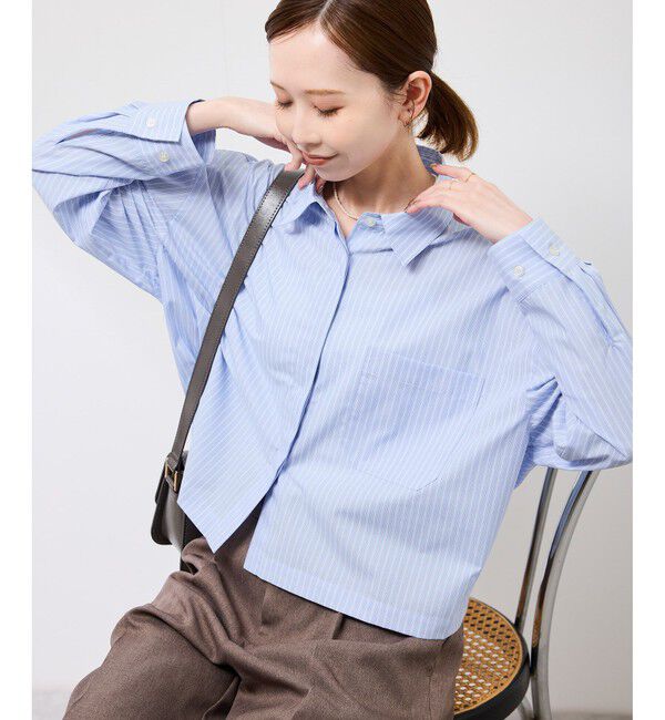 Rope&rsquo;Picnic「ベーシッククロップドシャツ/イージーケア」|シャツ・ブラウス|