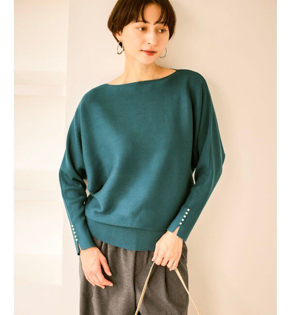 Rope&rsquo;Picnic「マシュマロ袖パールドルマン/イージーケア・リンクコーデ」|ニット・セーター|