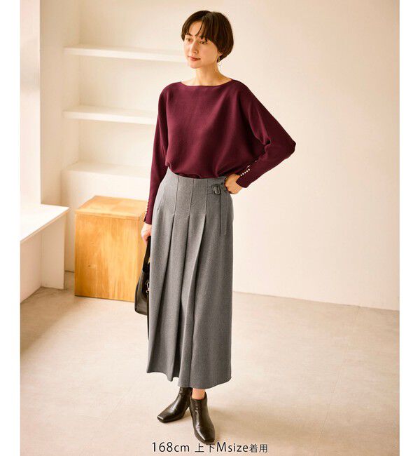 Rope&rsquo;Picnic「マシュマロ袖パールドルマン/イージーケア・リンクコーデ」|ニット・セーター|