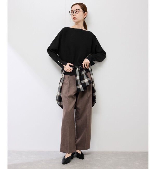 Rope&rsquo;Picnic「マシュマロ袖パールドルマン/イージーケア・リンクコーデ」|ニット・セーター|