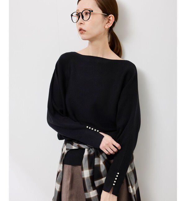 Rope&rsquo;Picnic「マシュマロ袖パールドルマン/イージーケア・リンクコーデ」|ニット・セーター|