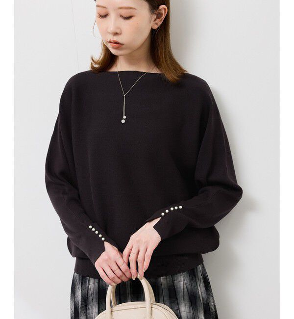 Rope&rsquo;Picnic「マシュマロ袖パールドルマン/イージーケア・リンクコーデ」|ニット・セーター|