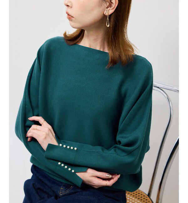 Rope&rsquo;Picnic「マシュマロ袖パールドルマン/イージーケア・リンクコーデ」|ニット・セーター|