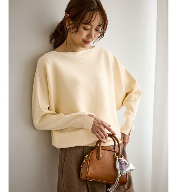 Rope&rsquo;Picnic「マシュマロ袖パールドルマン/イージーケア・リンクコーデ」|ニット・セーター|