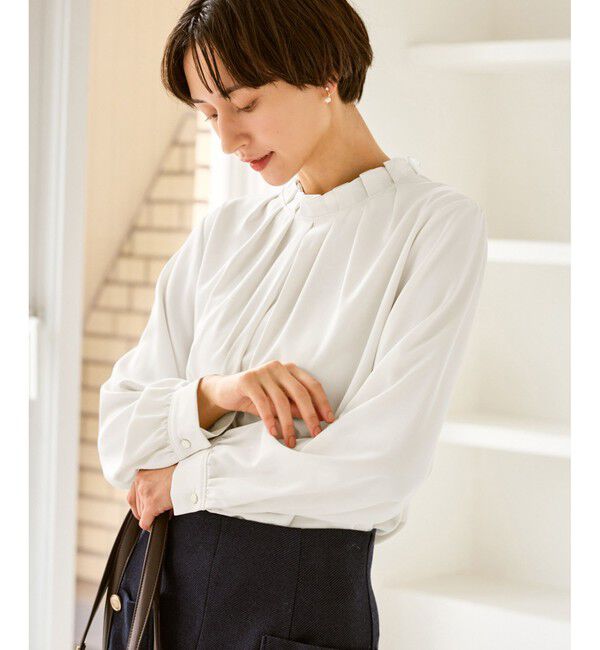 Rope&rsquo;Picnic「【WEB限定】多機能タックブラウス」|シャツ・ブラウス|