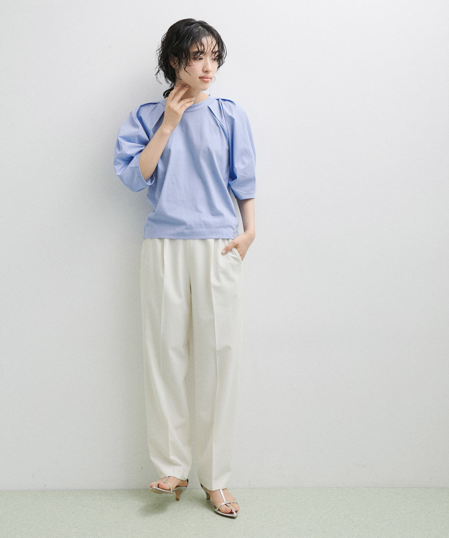 ADAM ET ROPE'「パフTシャツ」|Tシャツ・カットソー|