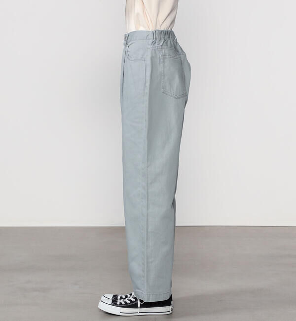 DANTON「DANTON | コットンカツラギ タックパンツ WOMEN」|チノ|