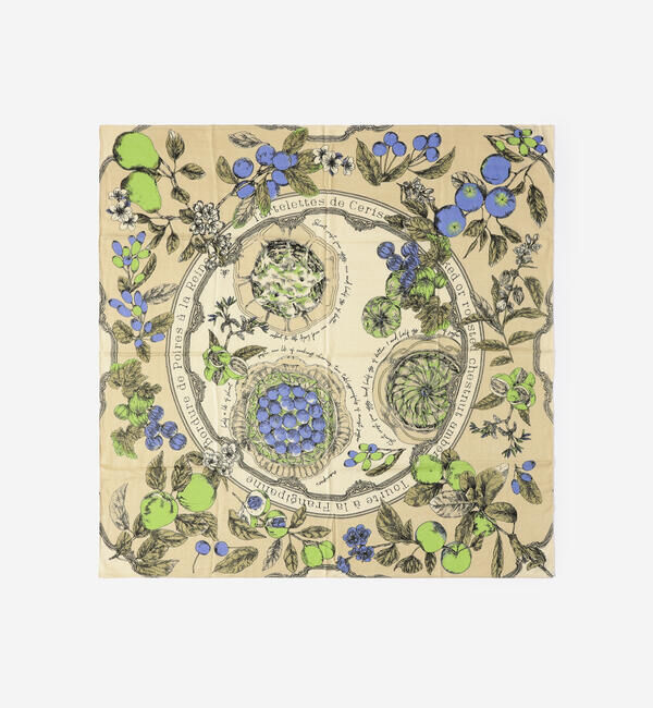  「manipuri | ストール アンティークレシピ 120ｘ120 WOMEN」|ストール|