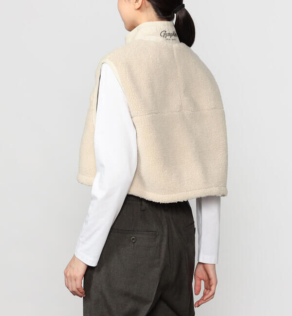 GYMPHLEX「Gymphlex | ライトボア ショートベスト WOMEN」|ダウンベスト・ベスト|