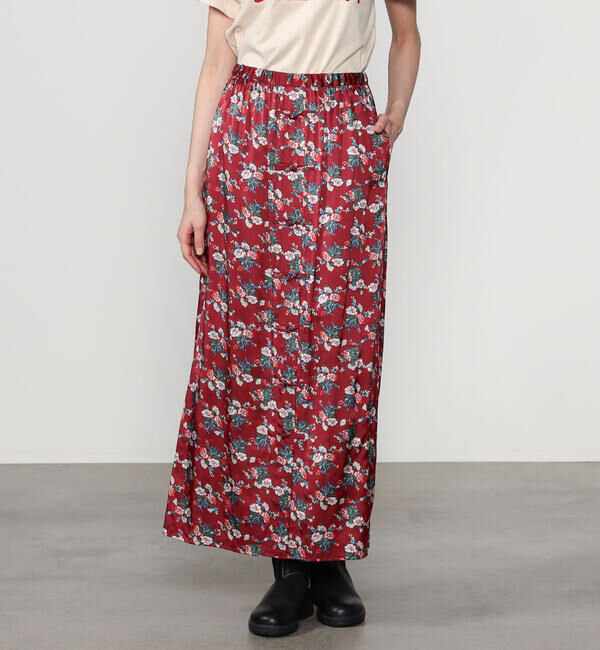  「THE SHINZONE | フラワープリント ロングスカート WOMEN」|スカート|