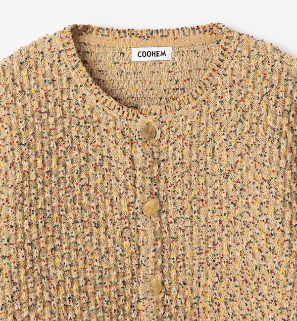  「COOHEM | モールニット カーディガン WOMEN」|ニット・セーター|