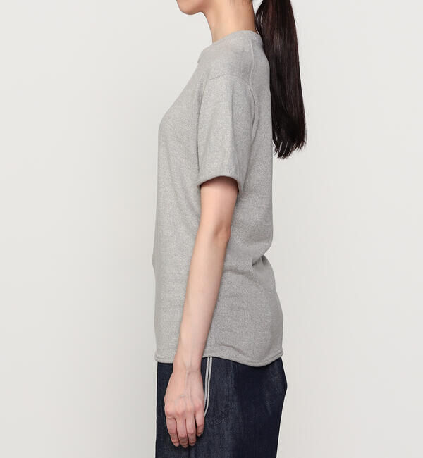 UNFIL「UNFIL | ブラッシュシルクコットン ギャザープルオーバー WOMEN」|Tシャツ・カットソー|