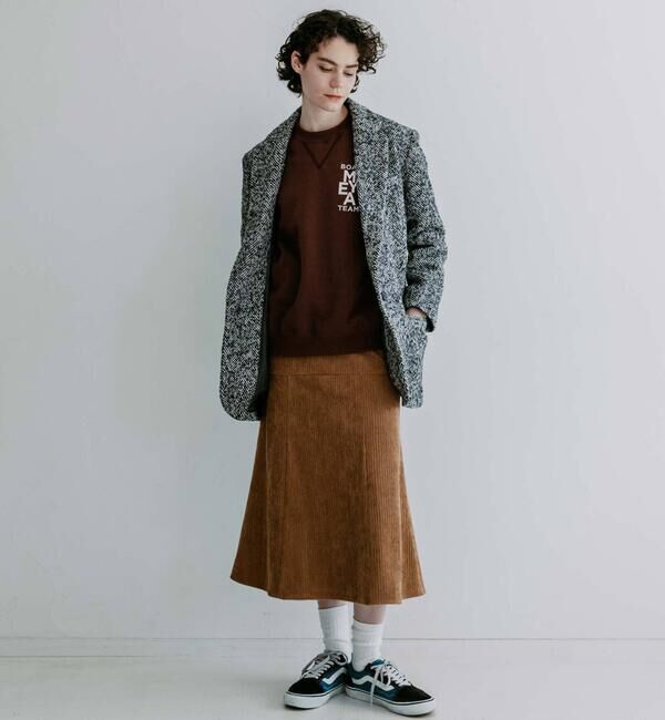  「MEYAME | コーデュロイ スカート WOMEN」|スカート|BEIGE