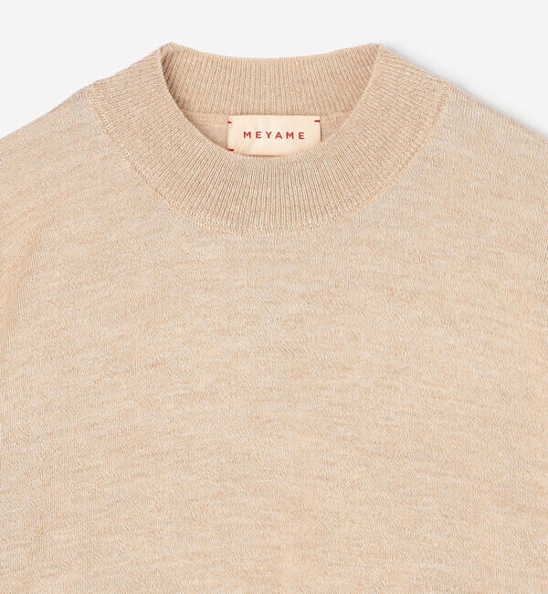  「MEYAME | ウォッシャブル クルーネックニット WOMEN」|ニット・セーター|