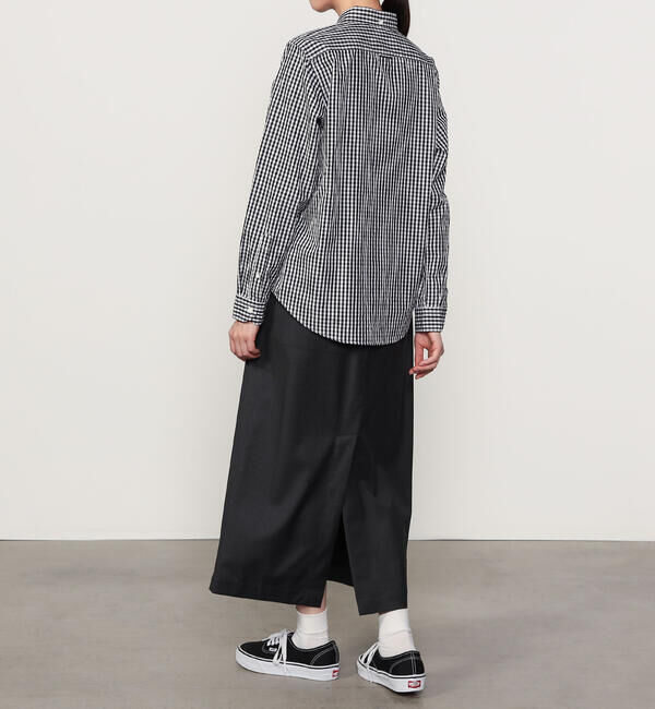  「nicholson & nicholson | ストレッチウール ロングスカート WOMEN」|スカート|