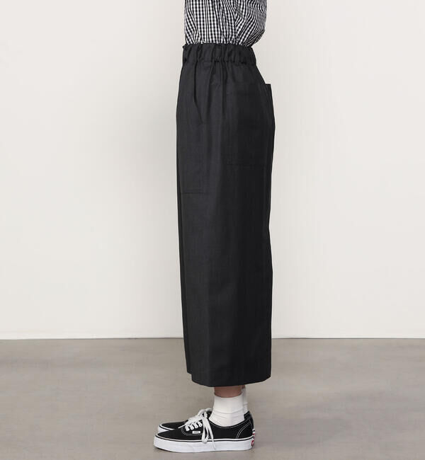  「nicholson & nicholson | ストレッチウール ロングスカート WOMEN」|スカート|