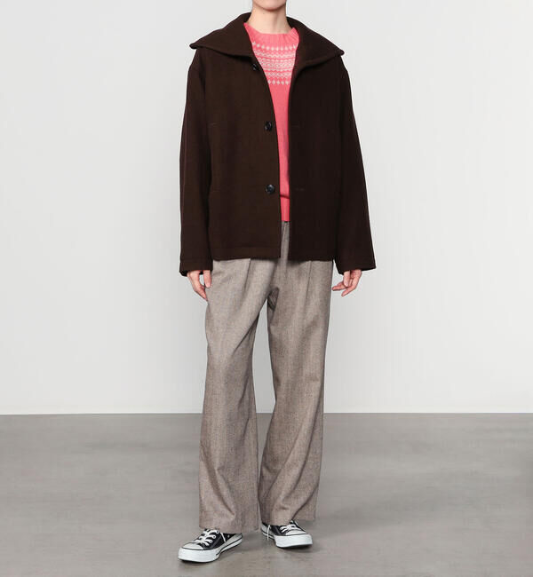  「nicholson & nicholson | ウールメルトン セーラージャケット WOMEN」|ダッフルコート|