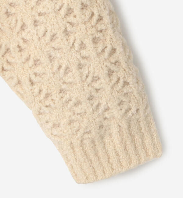  「WALANCE | クロシェ ダブルニットカーディガン WOMEN」|ニット・セーター|