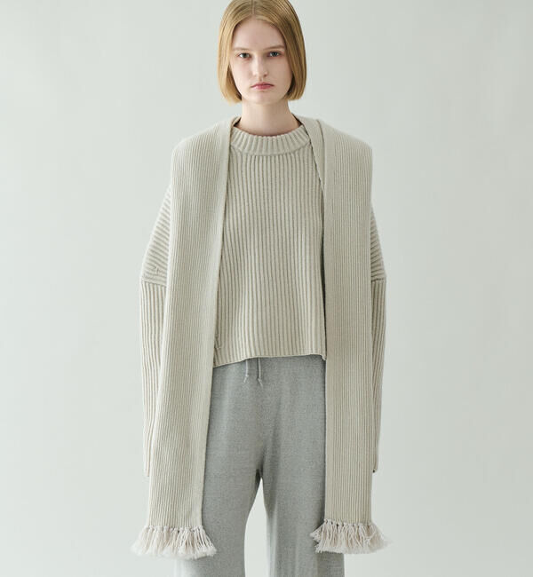  「roberto collina | ニット フードマフラー UNISEX」|ストール|