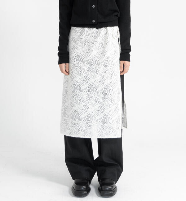 「eunoia | ジャガード ラップスカート WOMEN」|スカート|