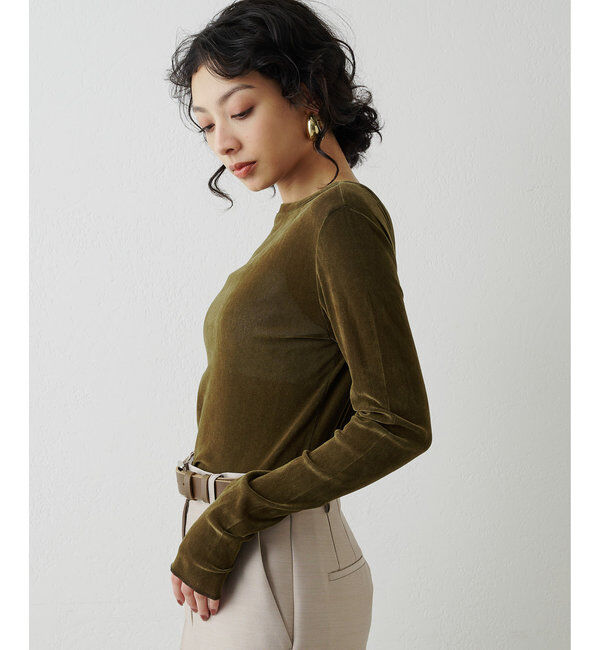  「フロッキーバックシャンカットソー」|Tシャツ・カットソー|