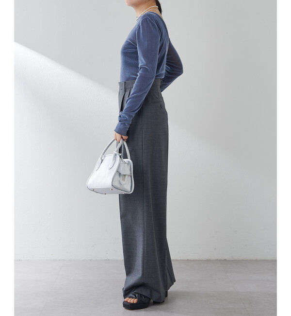 Drawing Numbers「【Drawing Numbers】センタープレスワイドパンツ」|チノ|