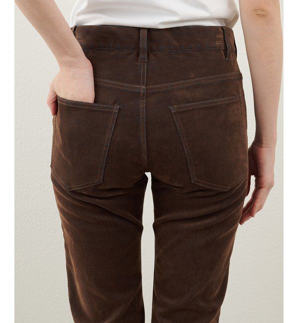  「デニムフロッキースキニーパンツ」|チノ|