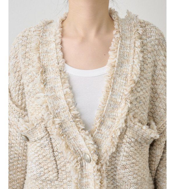  「ミックスヤーンニットツイードジャケット」|その他|