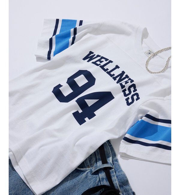  「【Sporty&Rich】Wellness94 Rugby T」|Tシャツ・カットソー|ホワイト