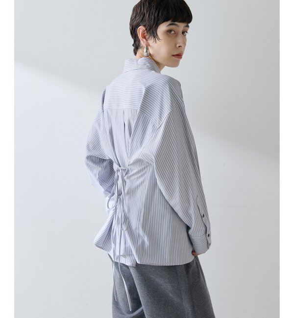 THE PAUSE「【THE PAUSE】ストライプシェイプシャツ」|シャツ・ブラウス|