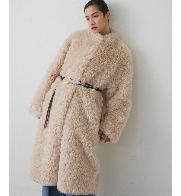  「【THE PAUSE】フェイクファーロングコート」|その他|