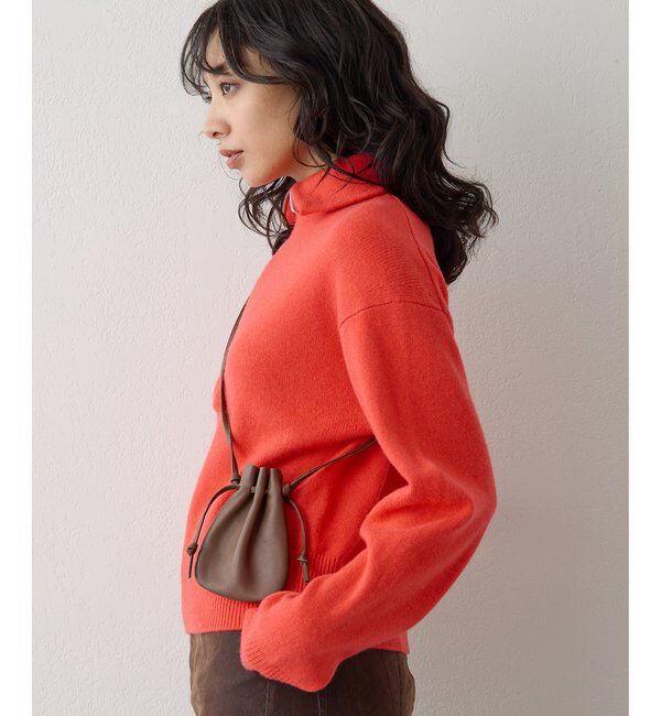  「ウールカシミヤZIPニットプルオーバー」|ニット・セーター|