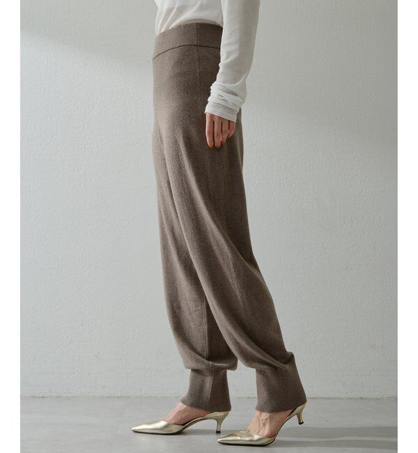  「ウールカシミヤニットパンツ」|チノ|
