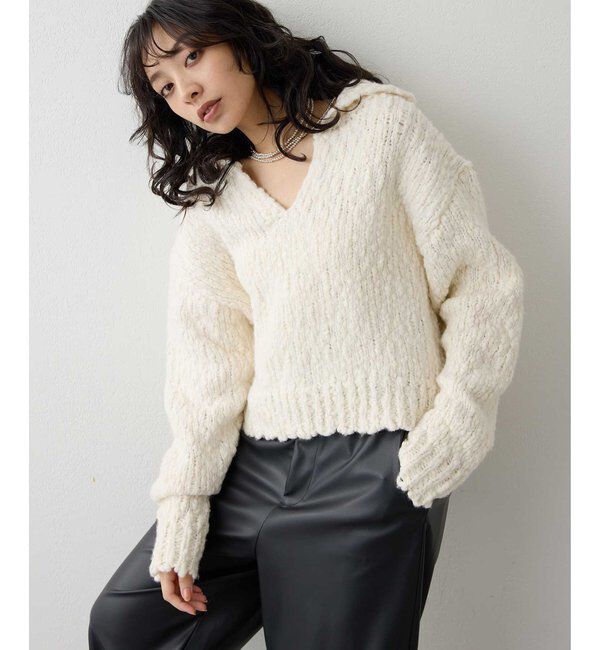  「ローゲージスキッパープルオーバー」|ニット・セーター|