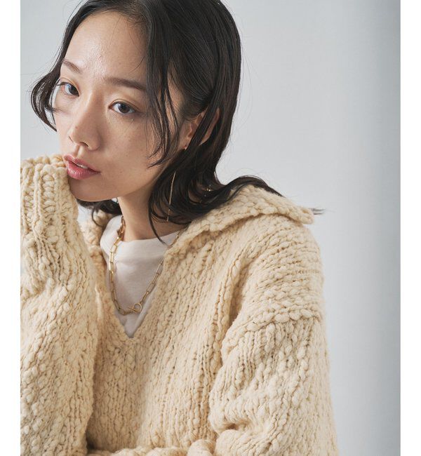  「ローゲージスキッパープルオーバー」|ニット・セーター|