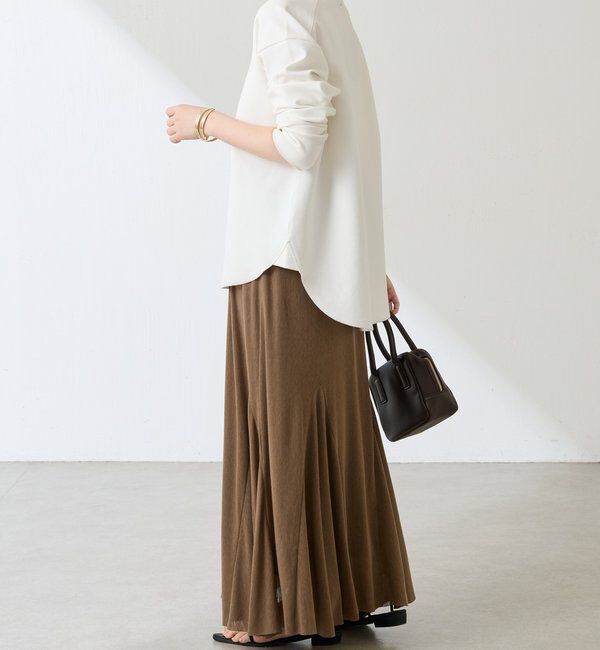  「フロッキーチュールフレアースカート」|スカート|