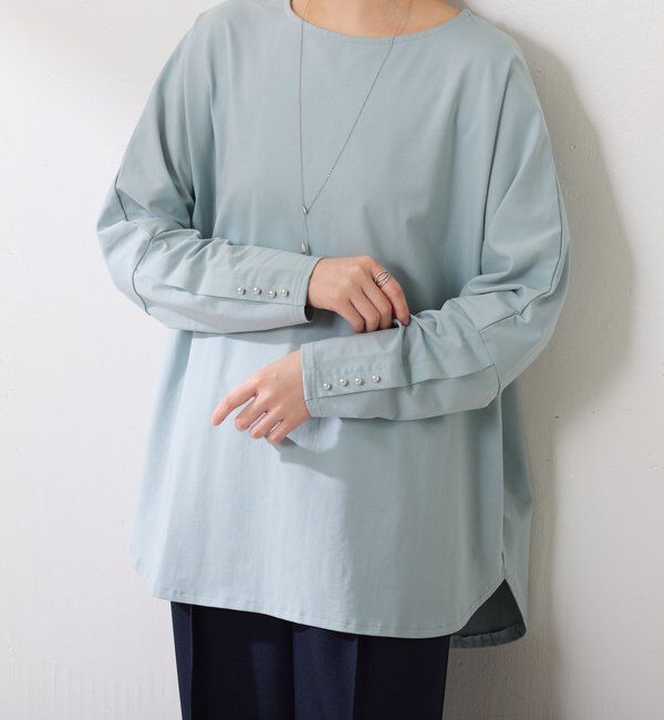  「袖ボタンロンT」|Tシャツ・カットソー|