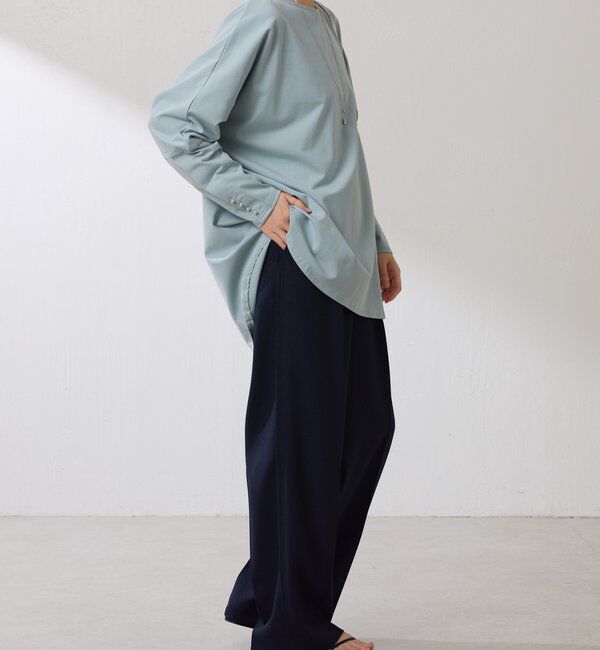  「袖ボタンロンT」|Tシャツ・カットソー|