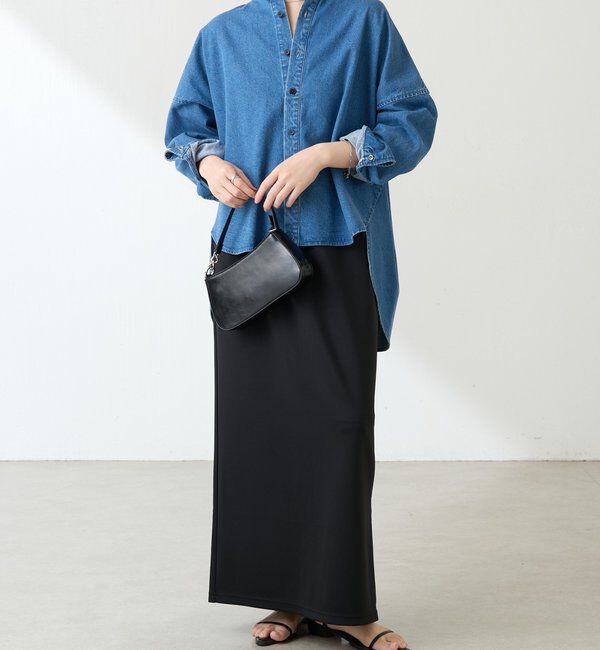  「ツヤカットタイトスカート」|スカート|