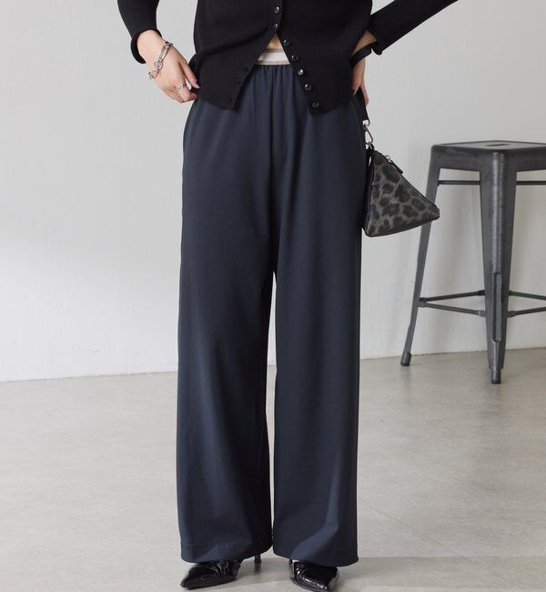  「ロゴベルトトリコットパンツ」|チノ|