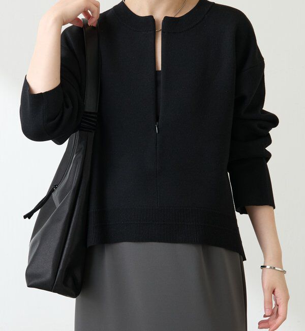  「スウェットライクラウンドヘムニット」|ニット・セーター|