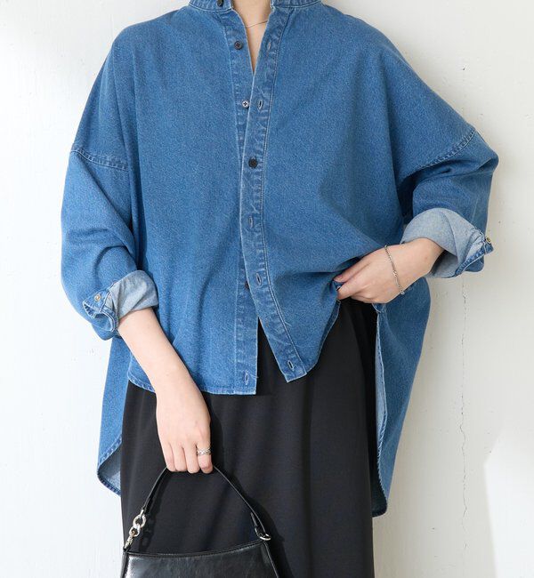  「Q.anos デニムシャツジャケット」|シャツ・ブラウス|