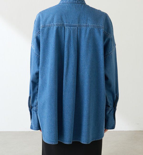  「Q.anos デニムシャツジャケット」|シャツ・ブラウス|