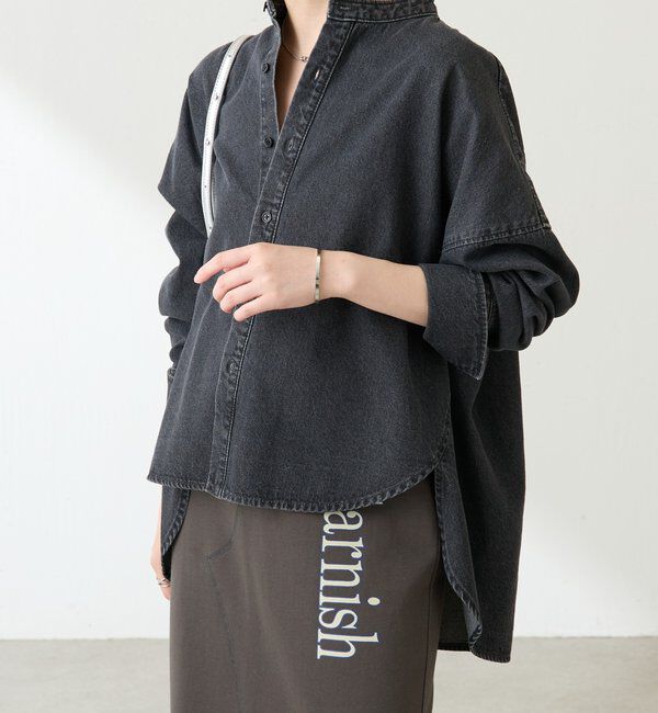  「Q.anos デニムシャツジャケット」|シャツ・ブラウス|