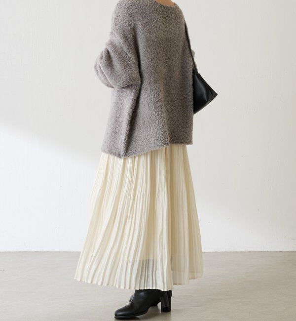  「フィラメントサテンプリーツスカート」|スカート|