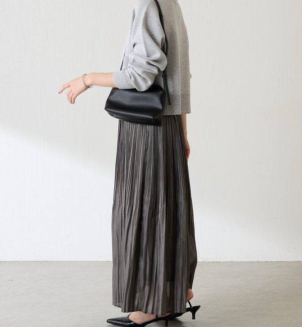  「フィラメントサテンプリーツスカート」|スカート|